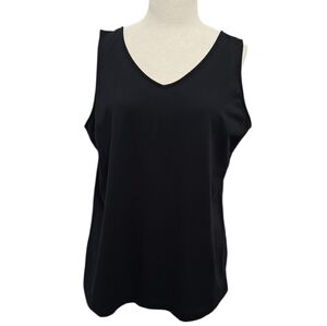 Large Chico's Convertible Black Pima Tank